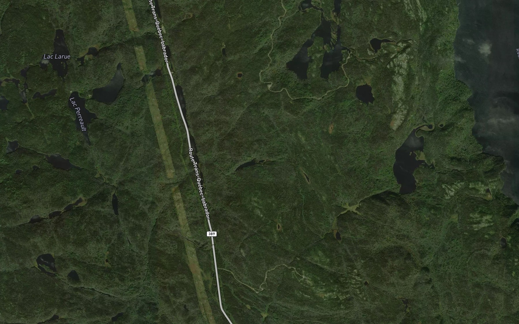 Satellite map of the Petit lac du Stage