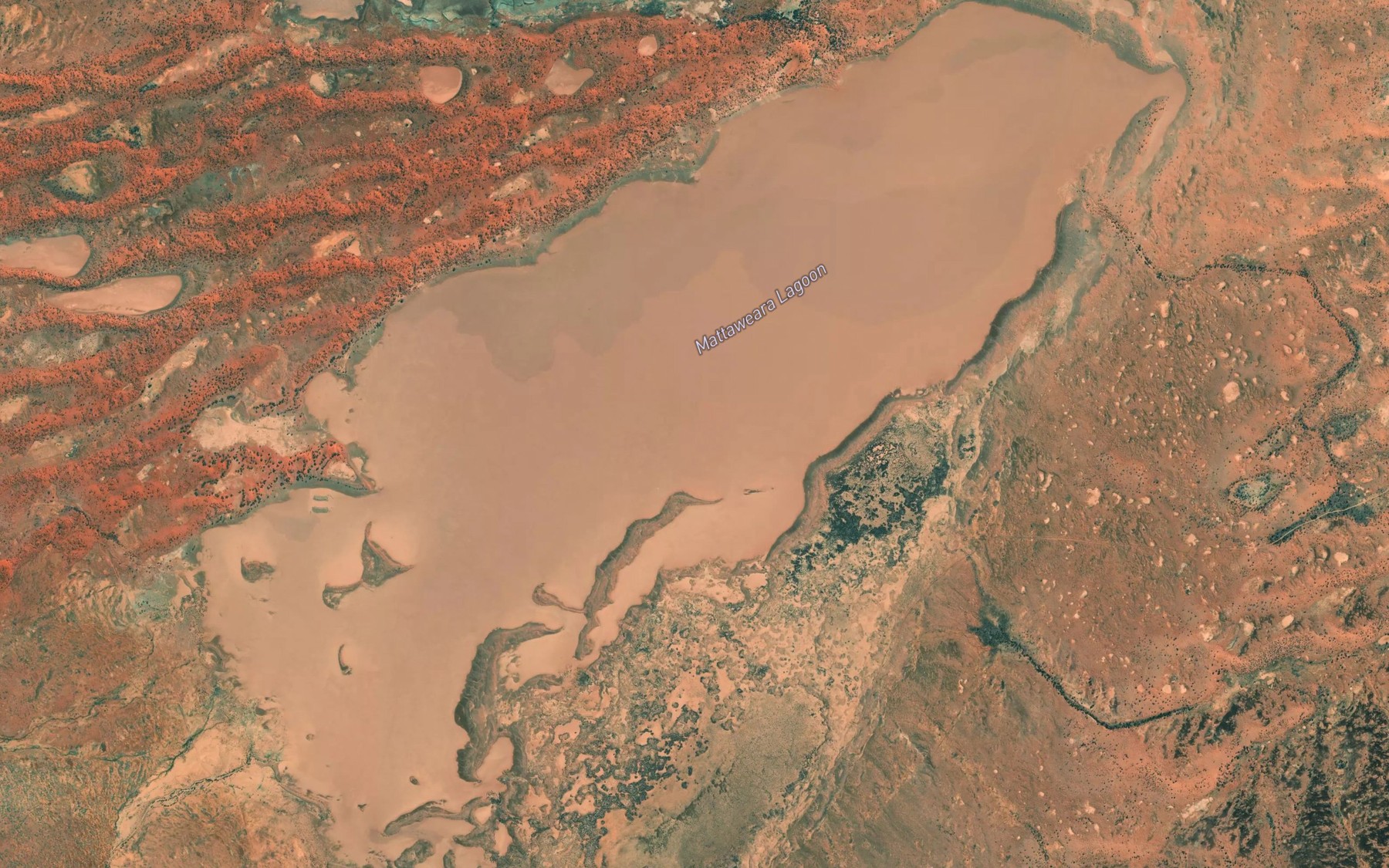 Satellite map of the Mattaweara Lagoon