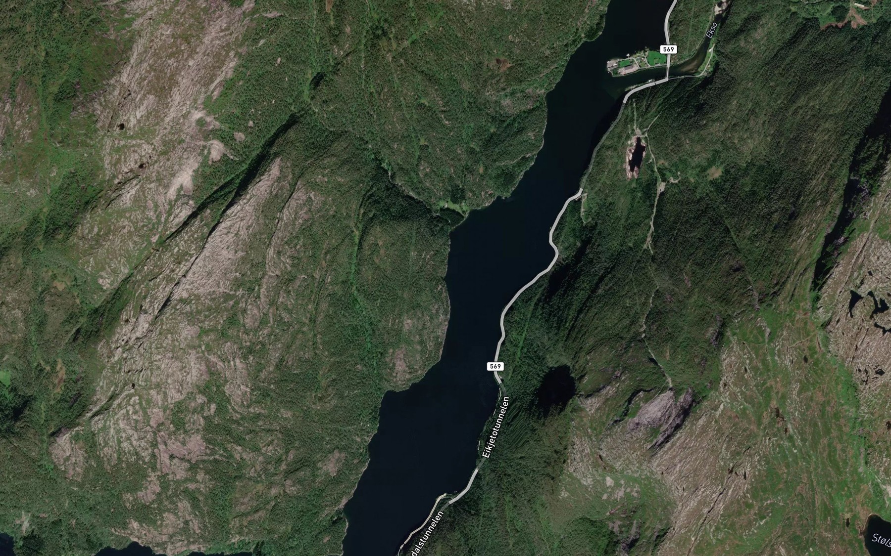 Satellite map of the Flatahamn