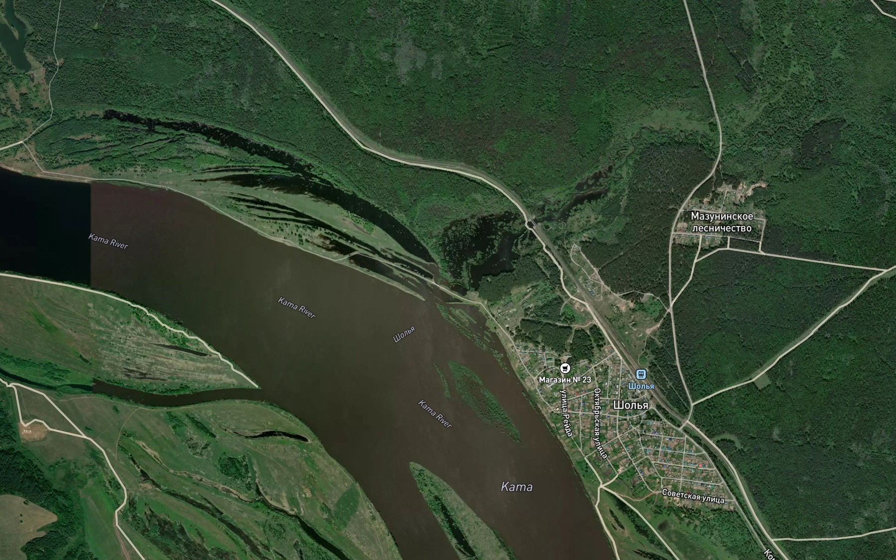 Satellite map of the Armyaz'