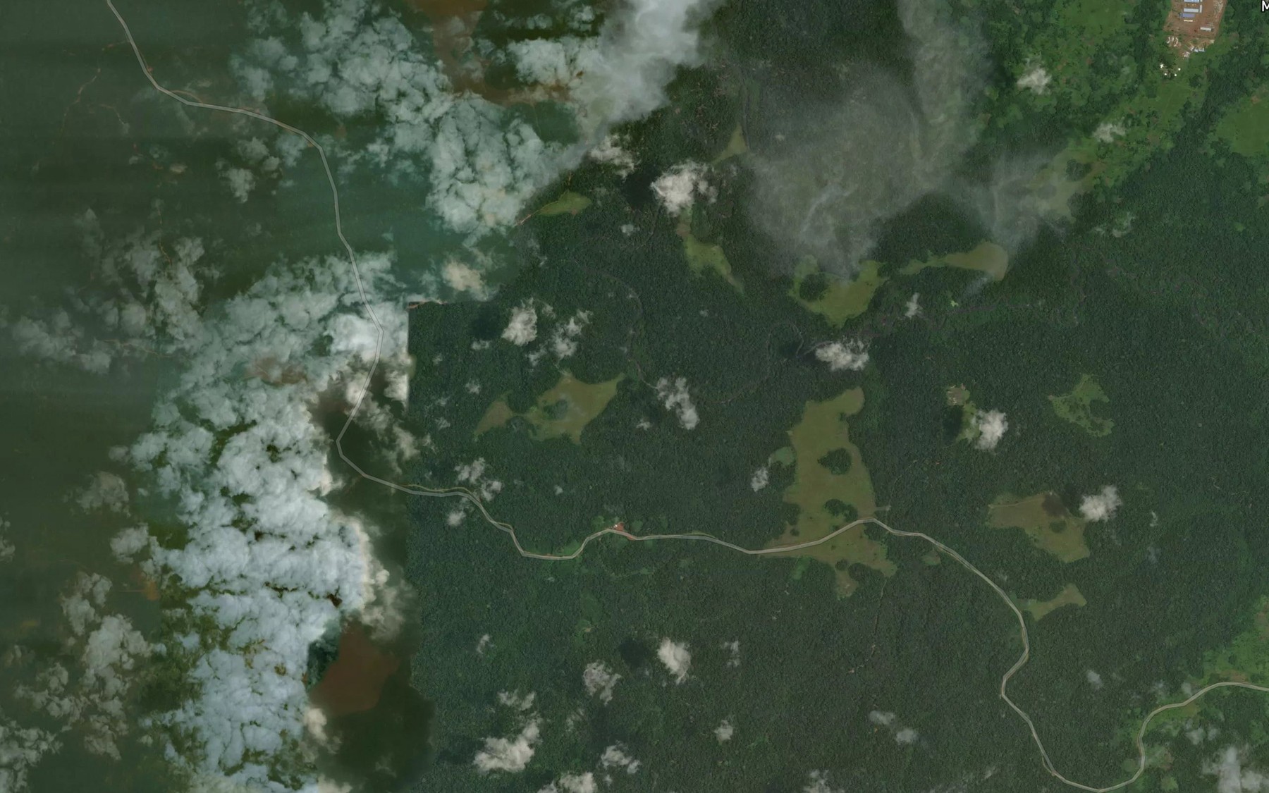 Satellite map of the Voba