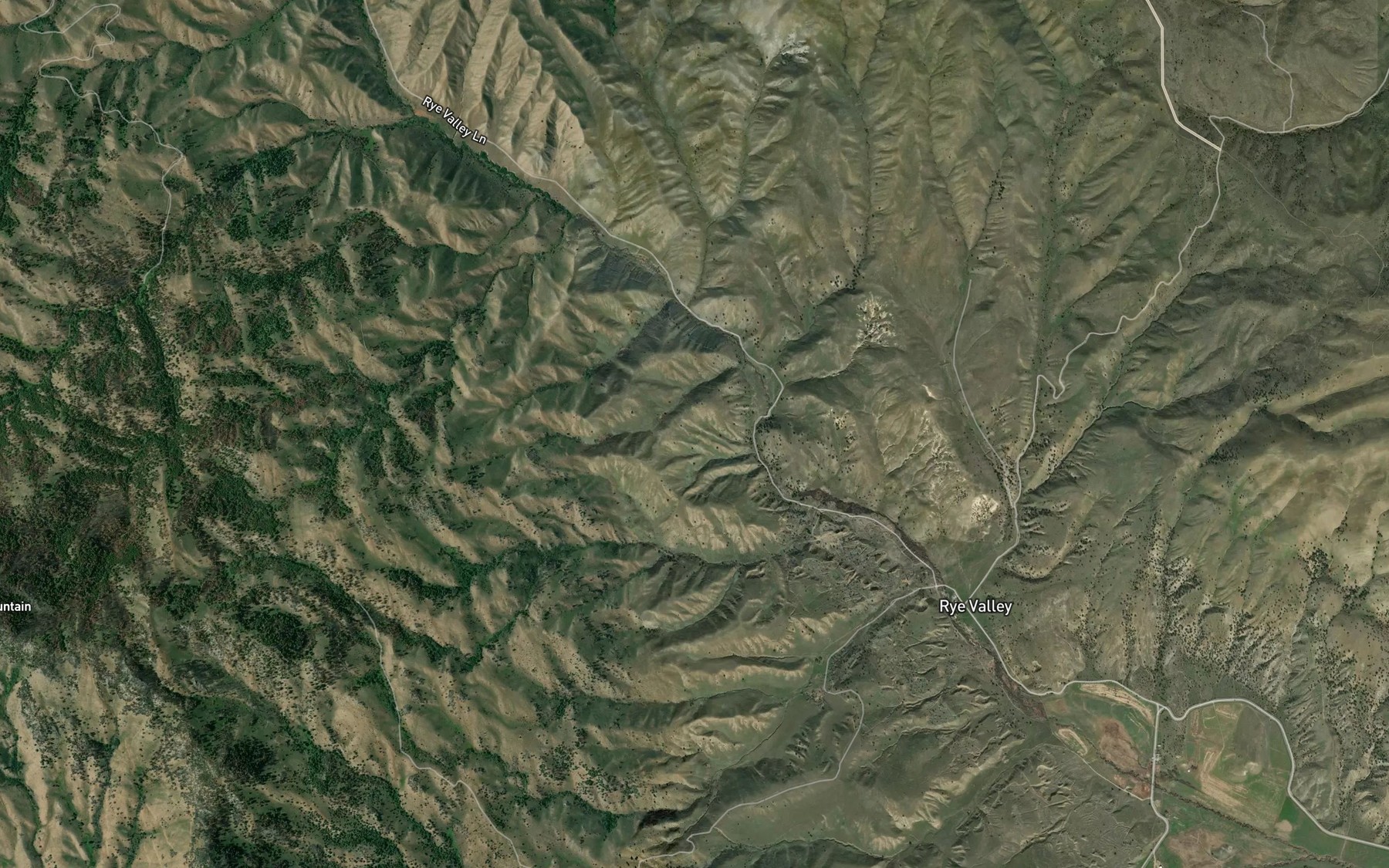 Satellite map of the North Dixie Ditch