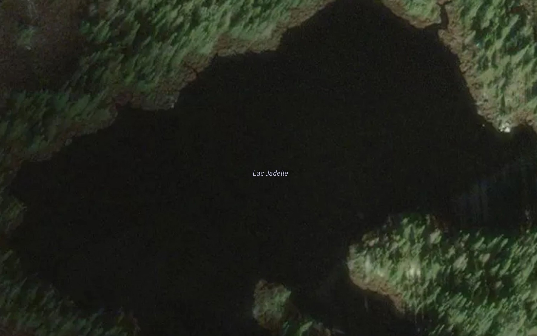 Satellite map of the Lac Jadelle