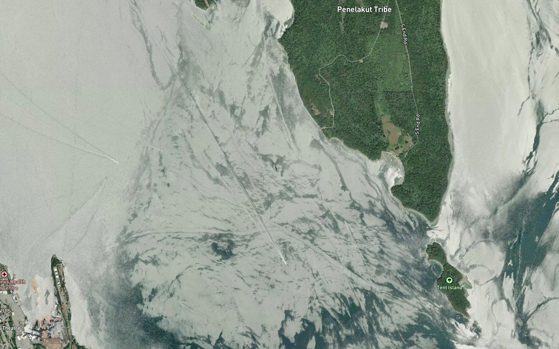 Satellite map of the Escape Reef