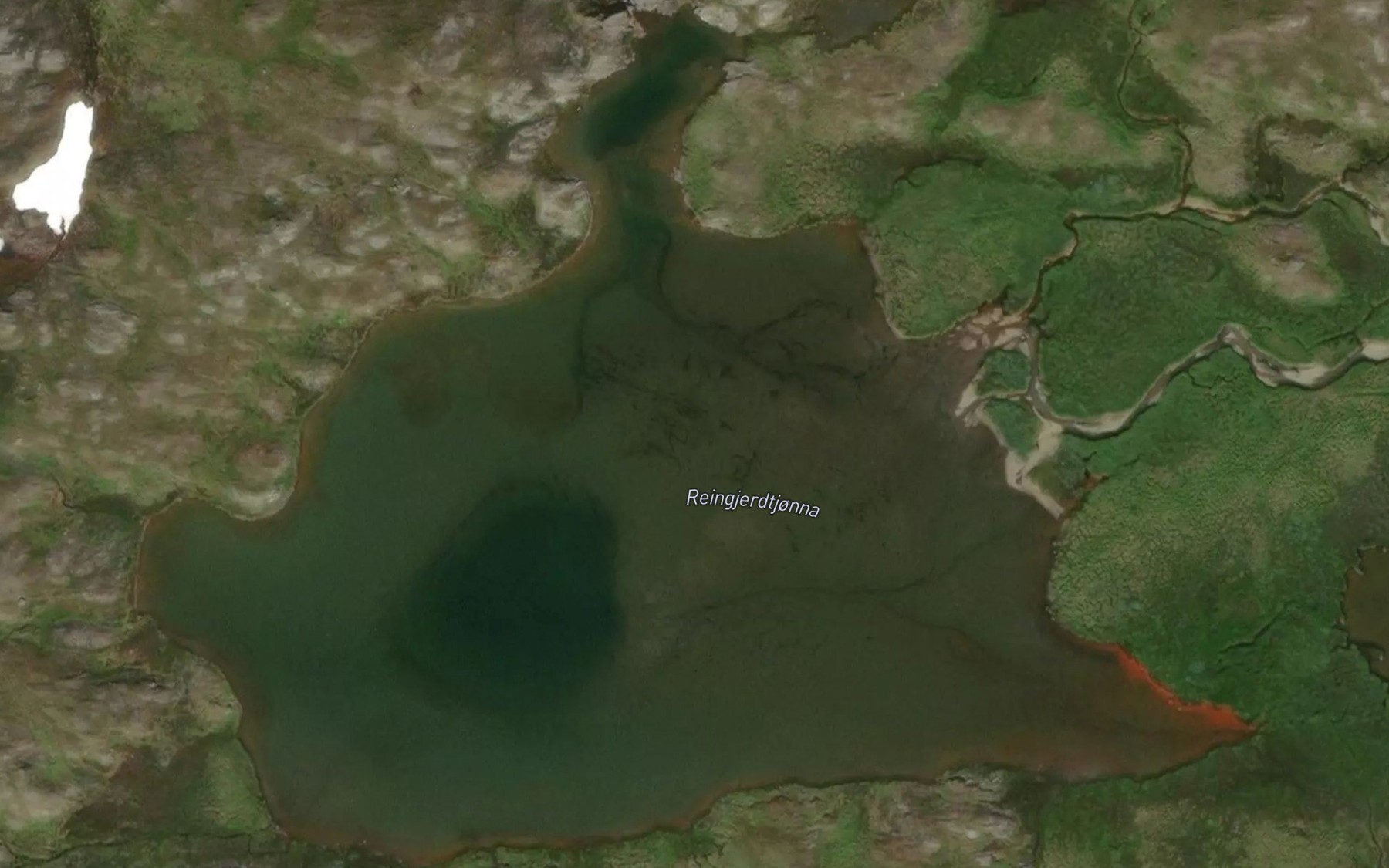 Satellite map of the Reingjerdtjorna