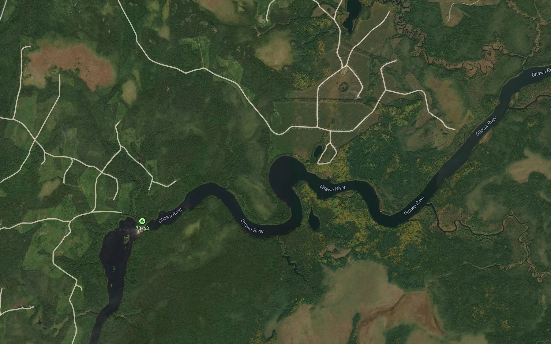 Satellite map of the Kawanatakodjiwak