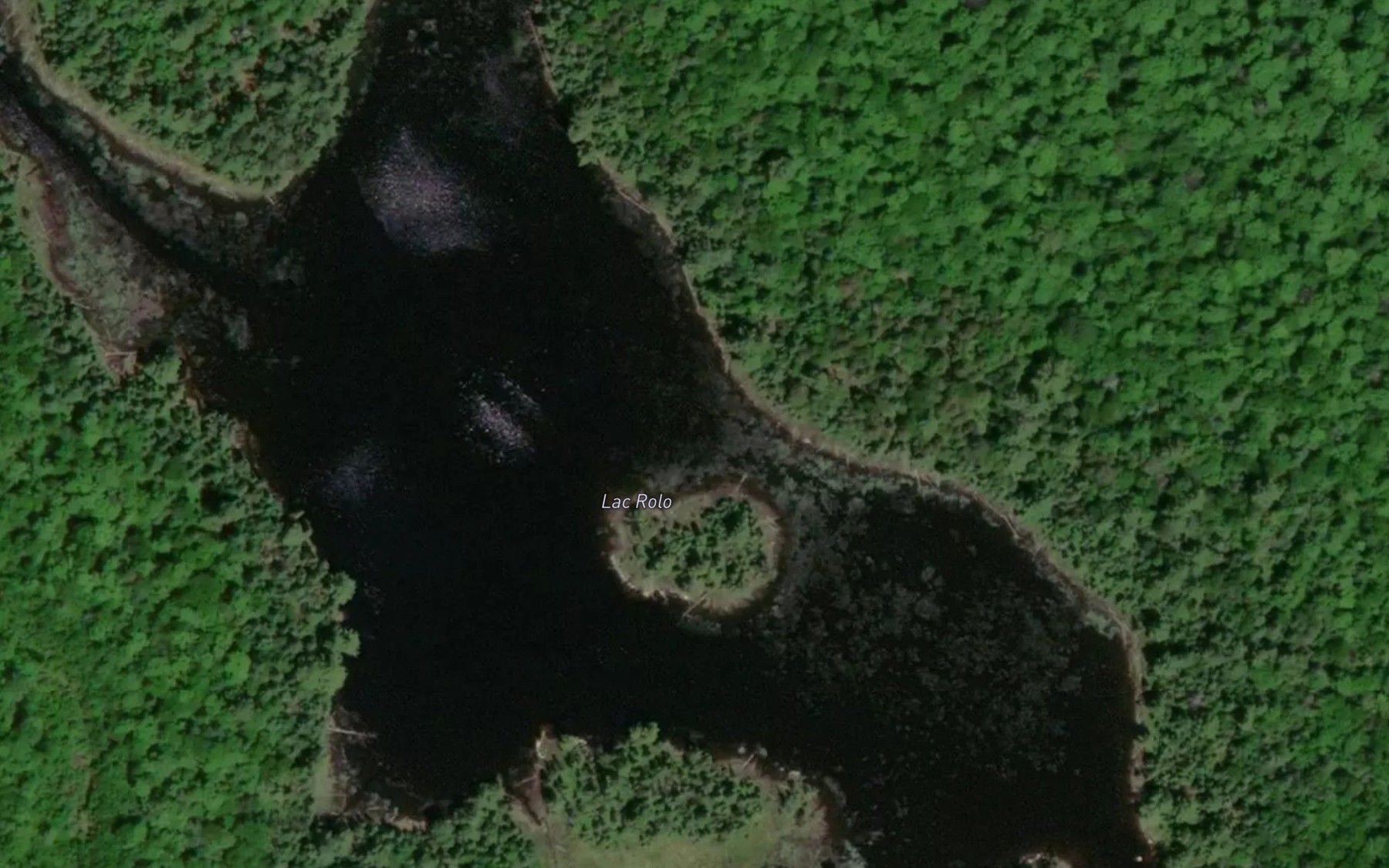 Satellite map of the Lac Rolo