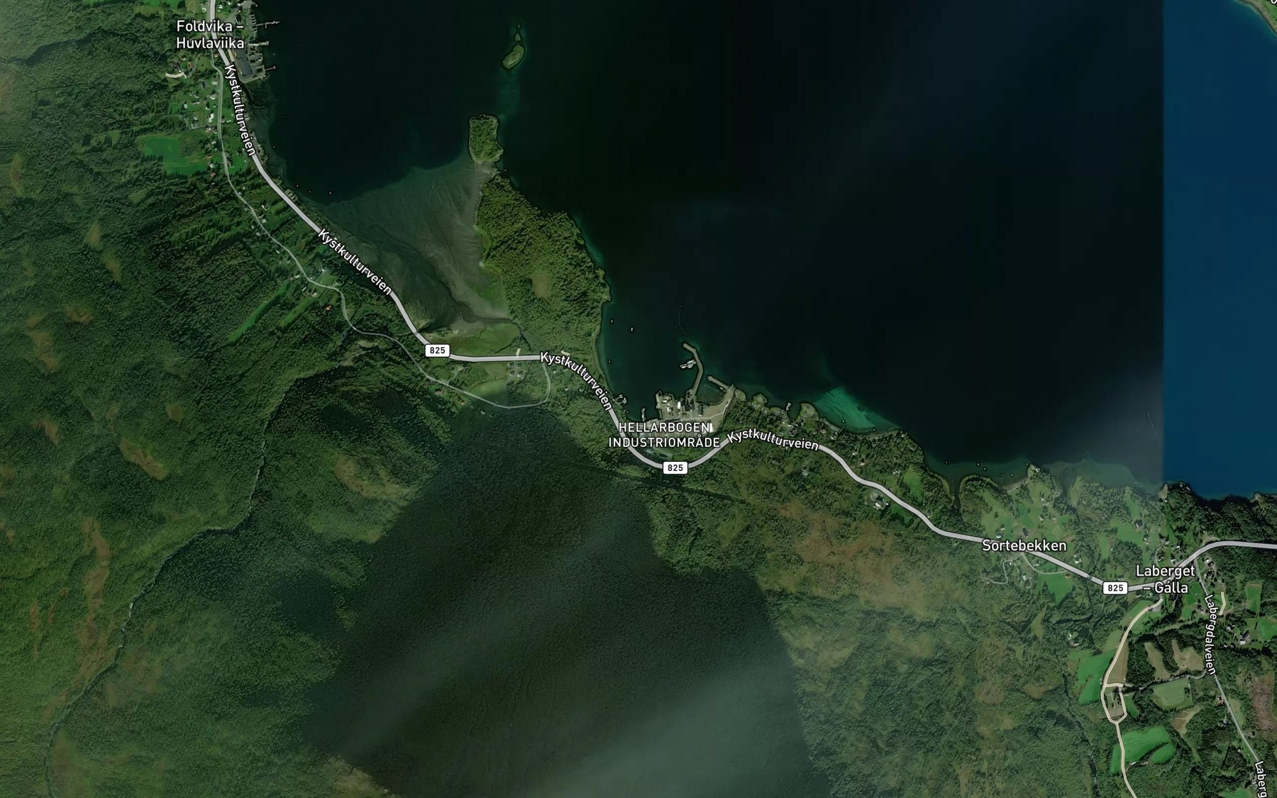 Satellite map of the Hellarbogen