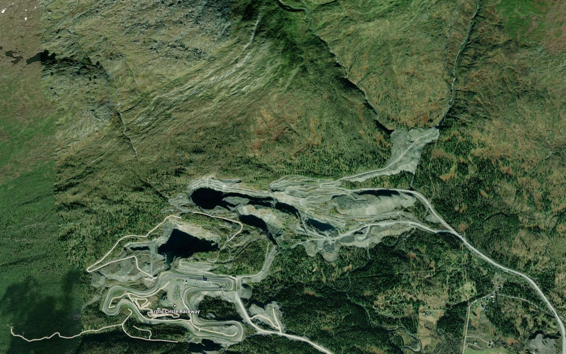 Satellite map of the Hagabekken
