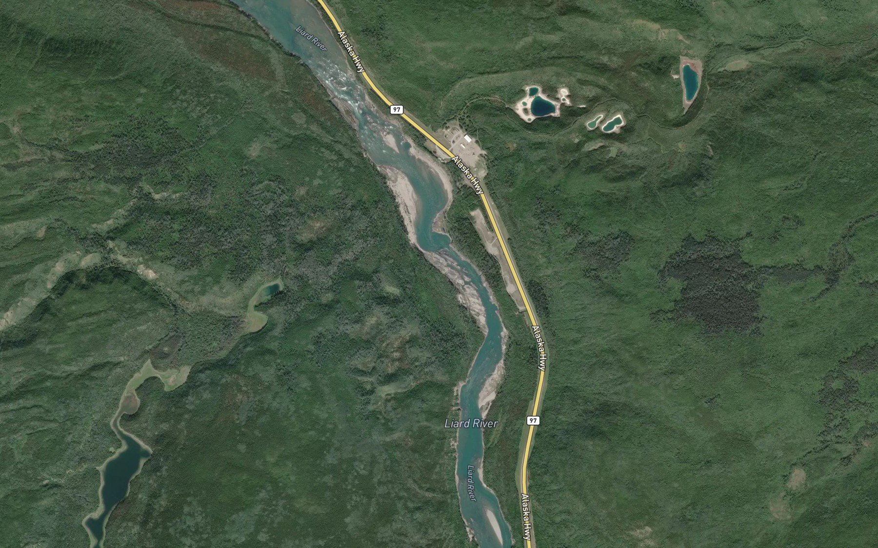 Satellite map of the Cranberry Rapids