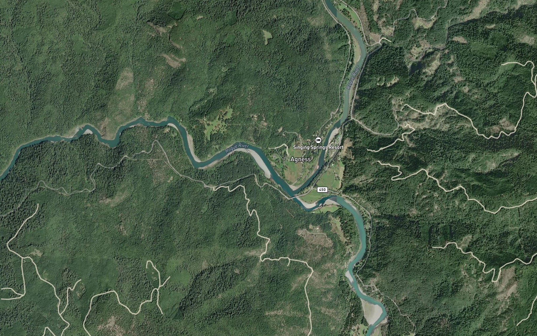 Satellite map of the Hotel Riffle