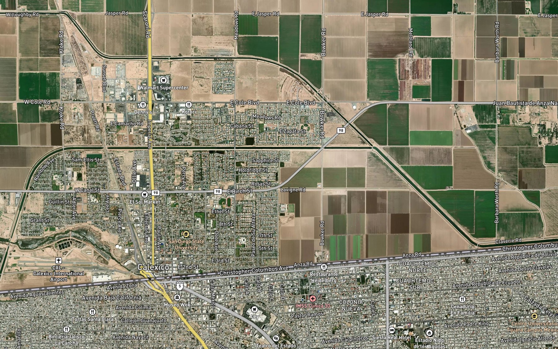 Satellite map of the Lateral One