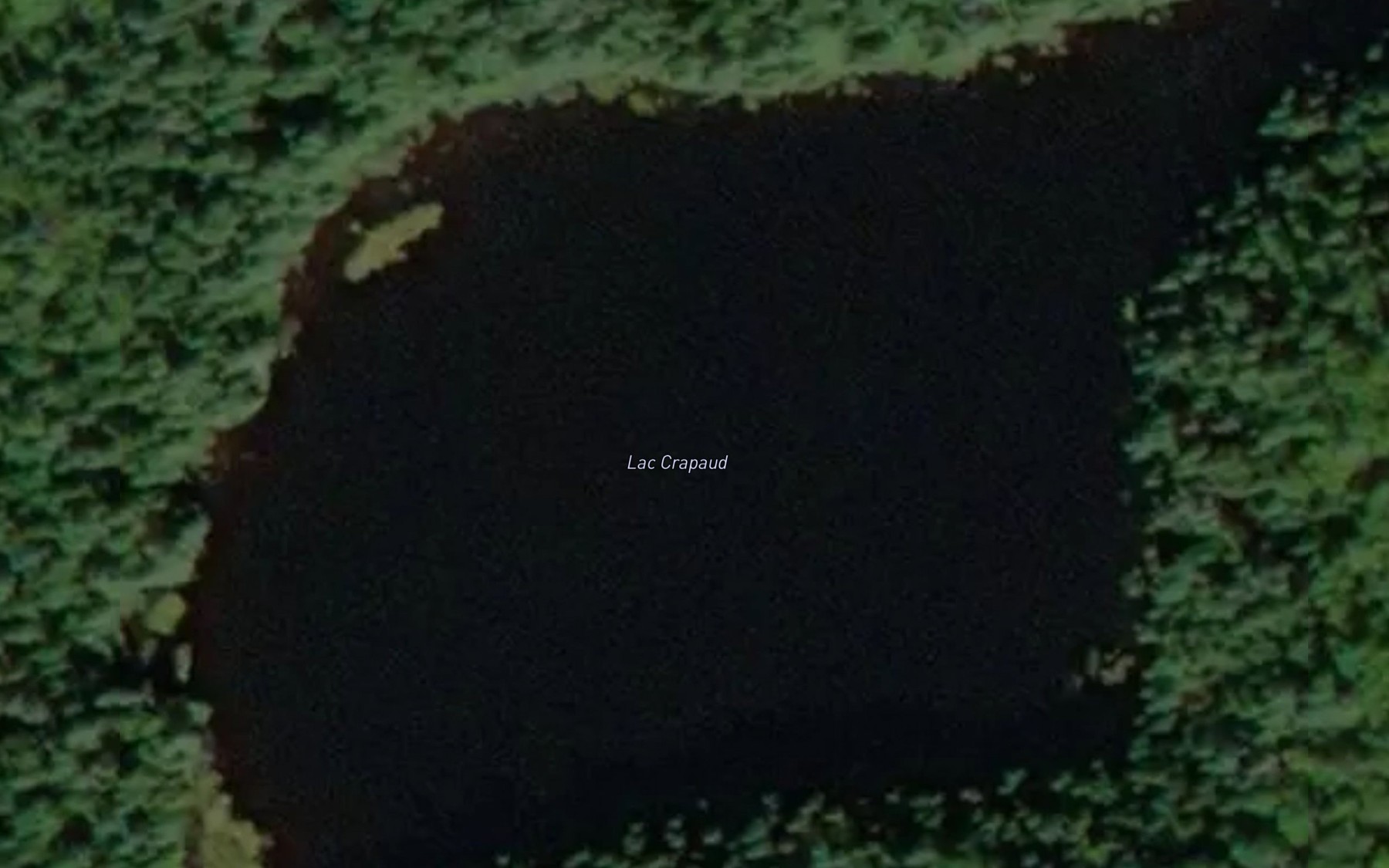 Satellite map of the Lac Crapaud