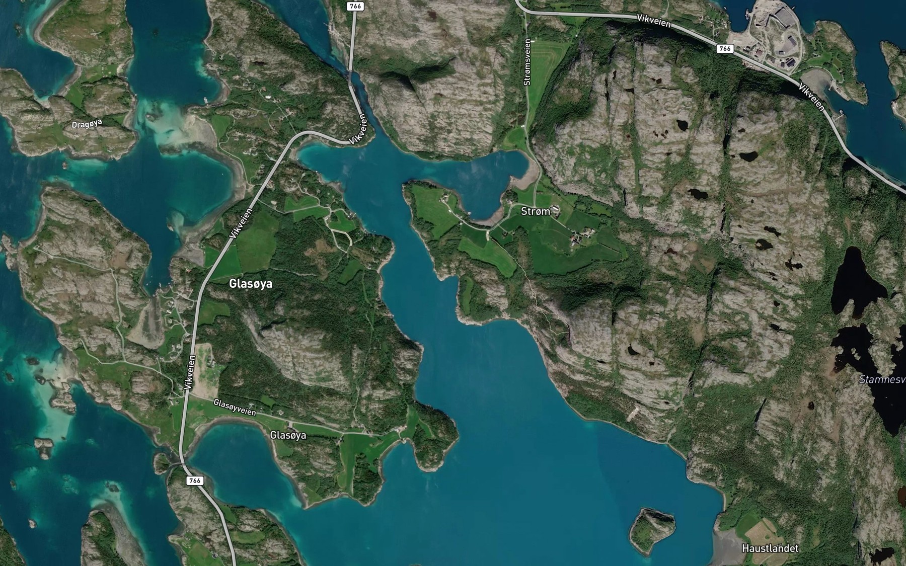 Satellite map of the Fuglarvika