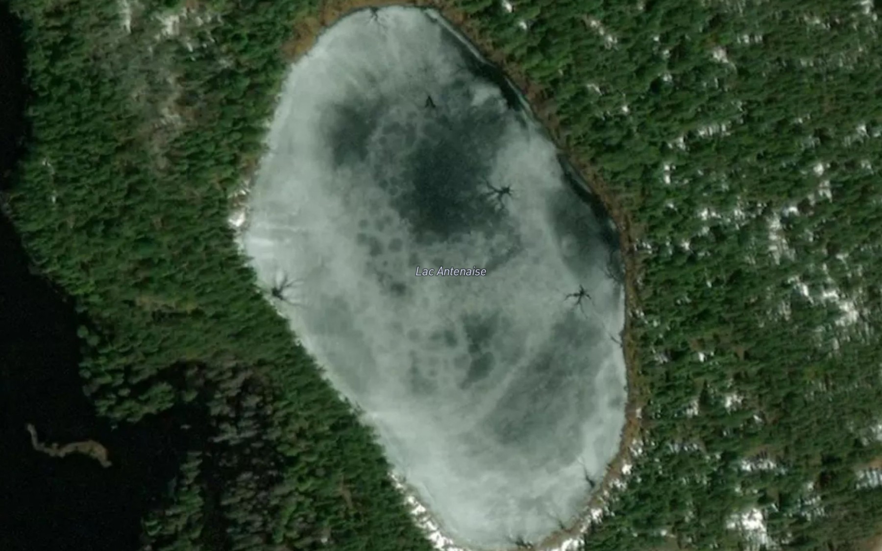 Satellite map of the Lac Antenaise