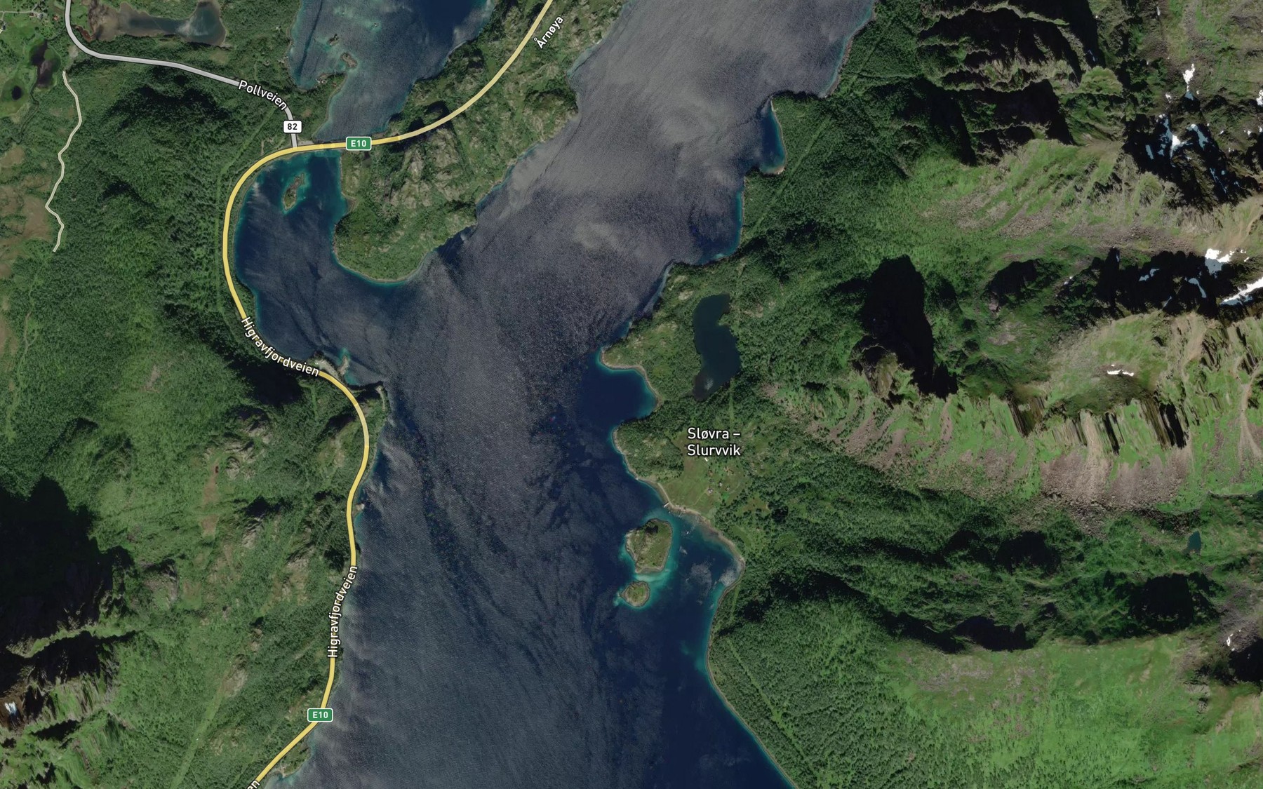 Satellite map of the Sloverhamn