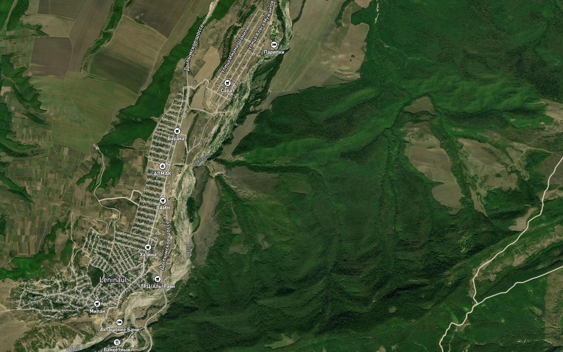 Satellite map of the Balka Pashtaul