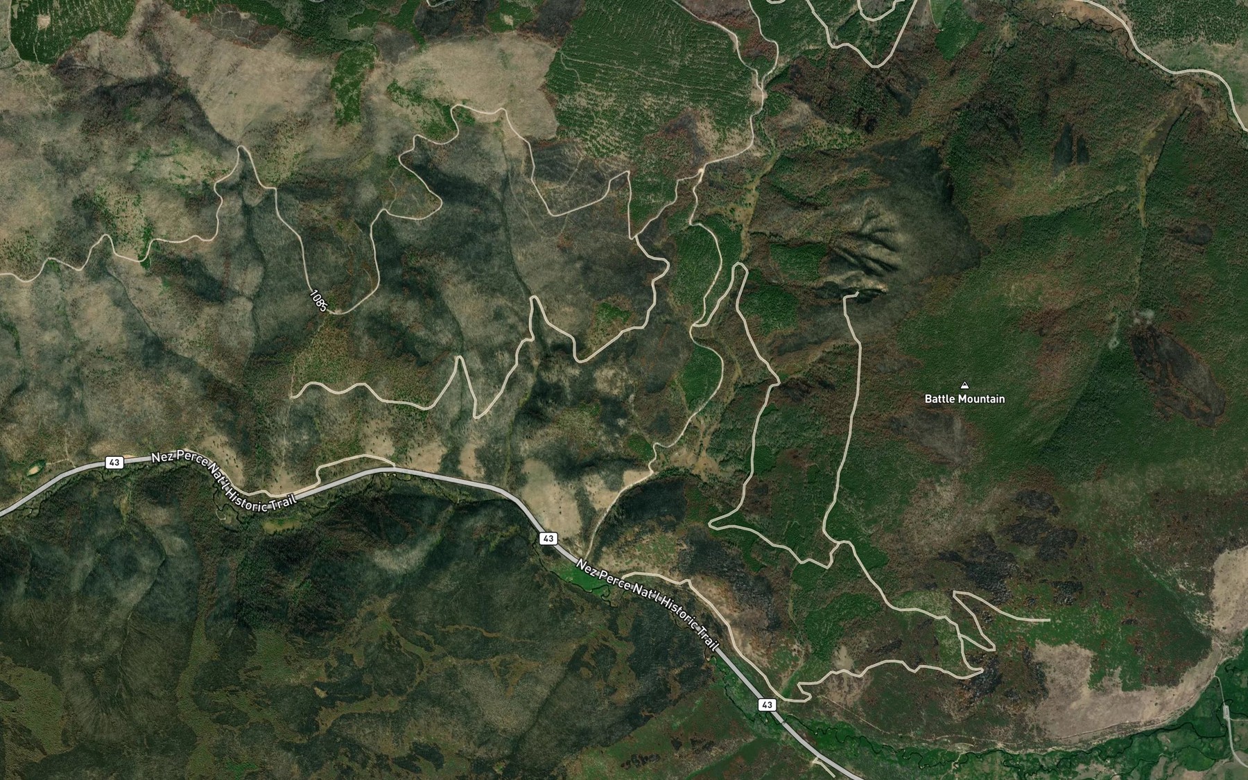 Satellite map of the 02S17W16ACAB01 Spring