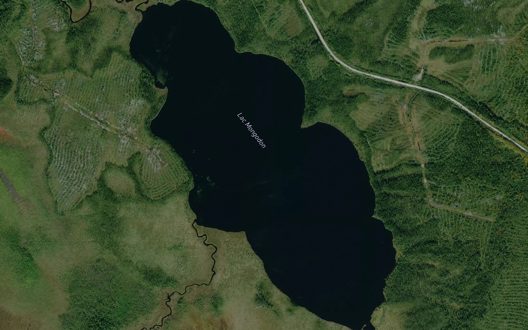 Satellite map of the Lac Mongodon