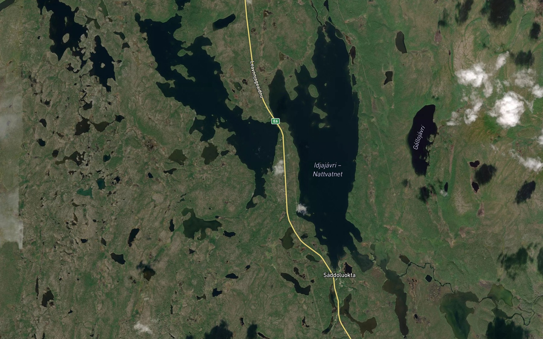 Satellite map of the Idjajavri