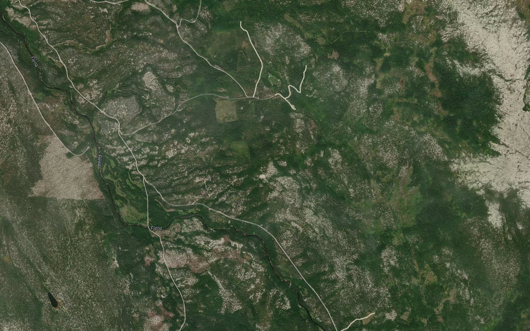 Satellite map of the Flenbubekken