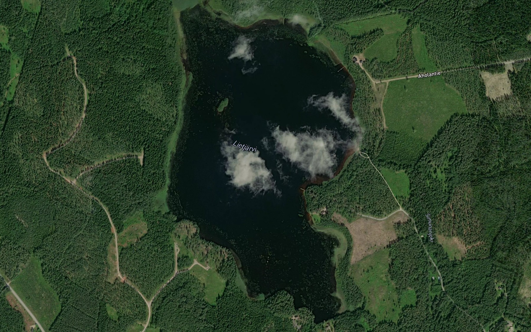 Satellite map of the Lietjarvi