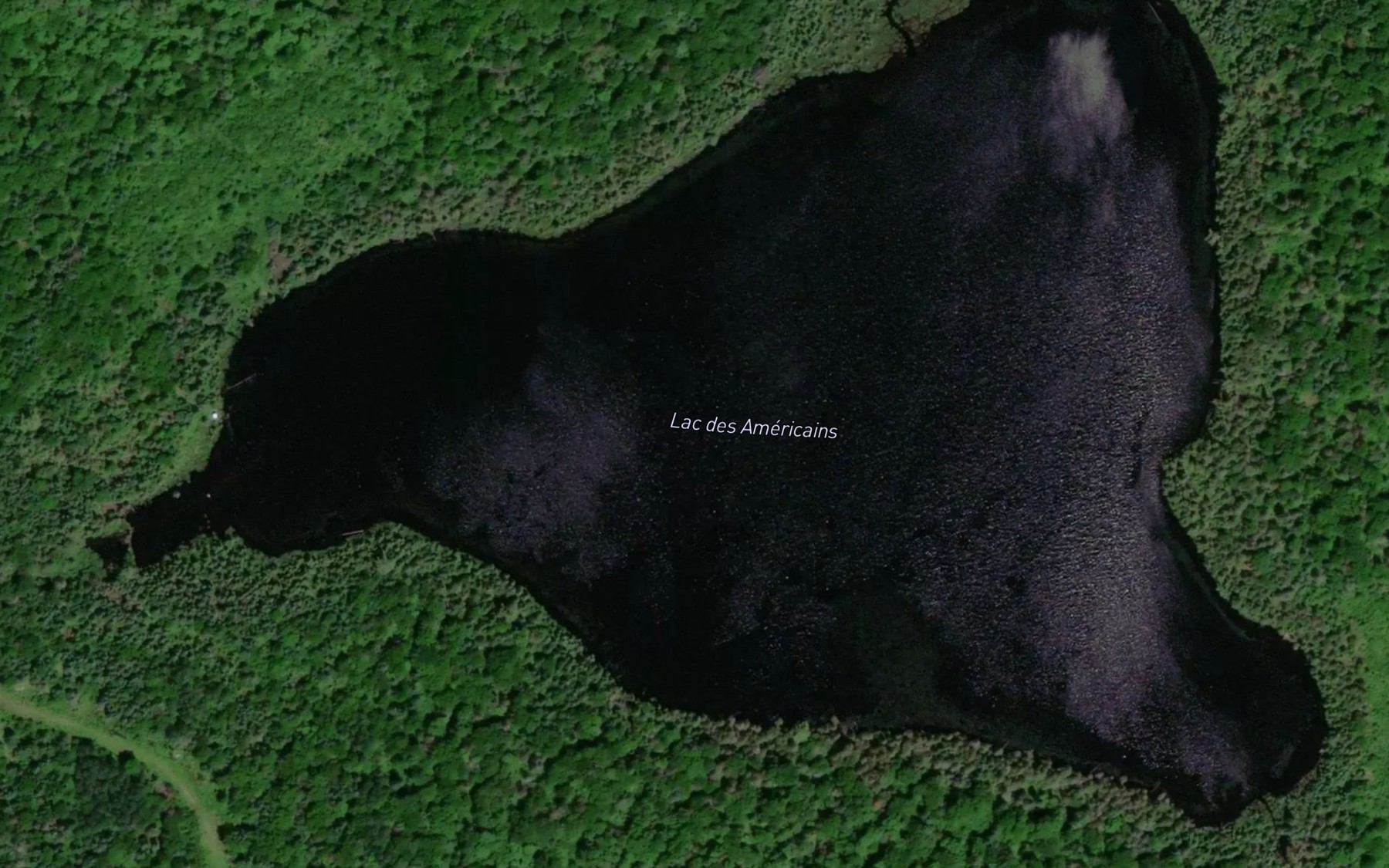 Satellite map of the Lac des Americains