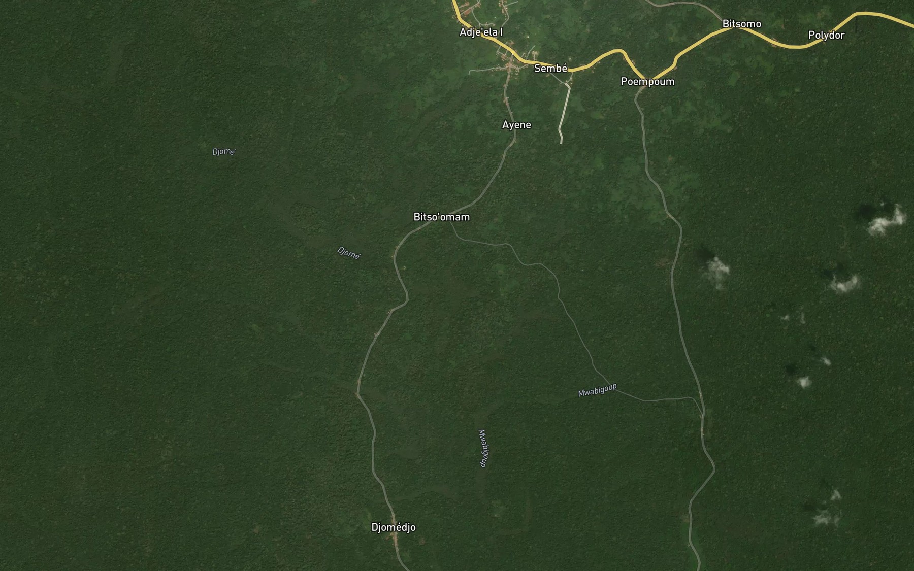 Satellite map of the Mwamipoo