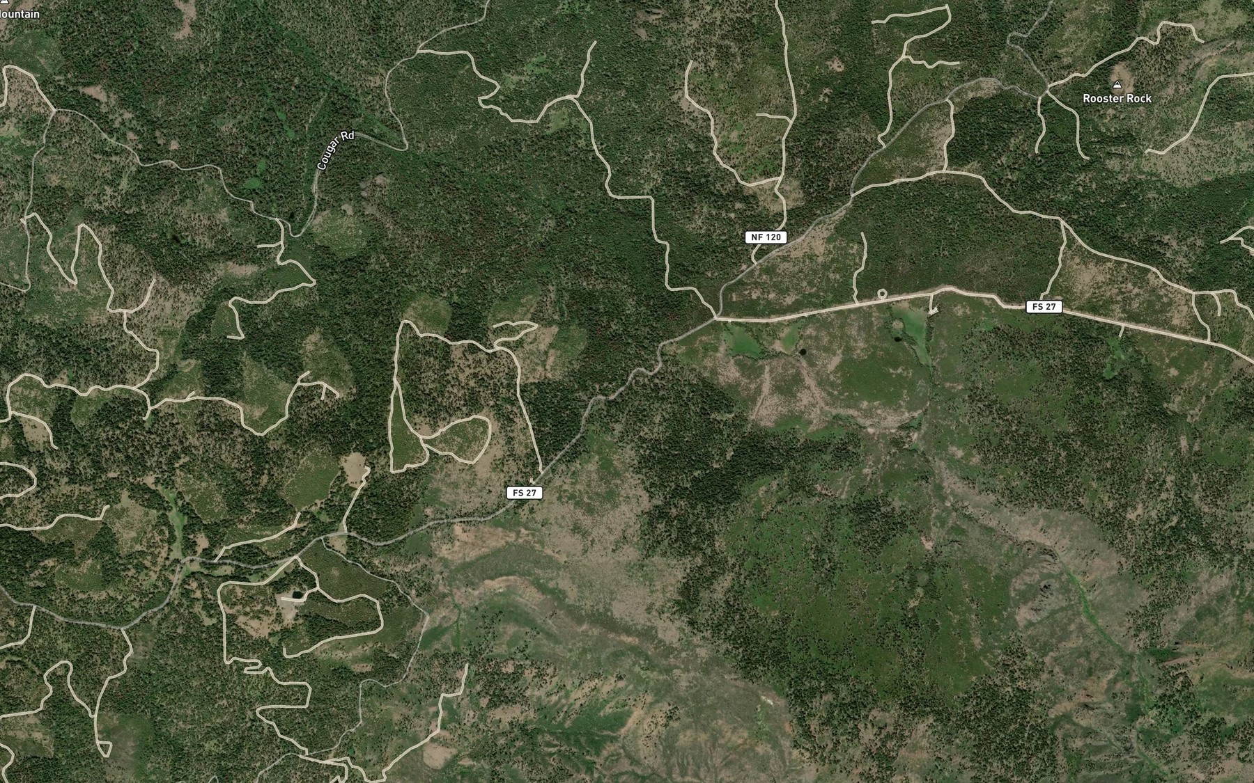Satellite map of the Three C Spring