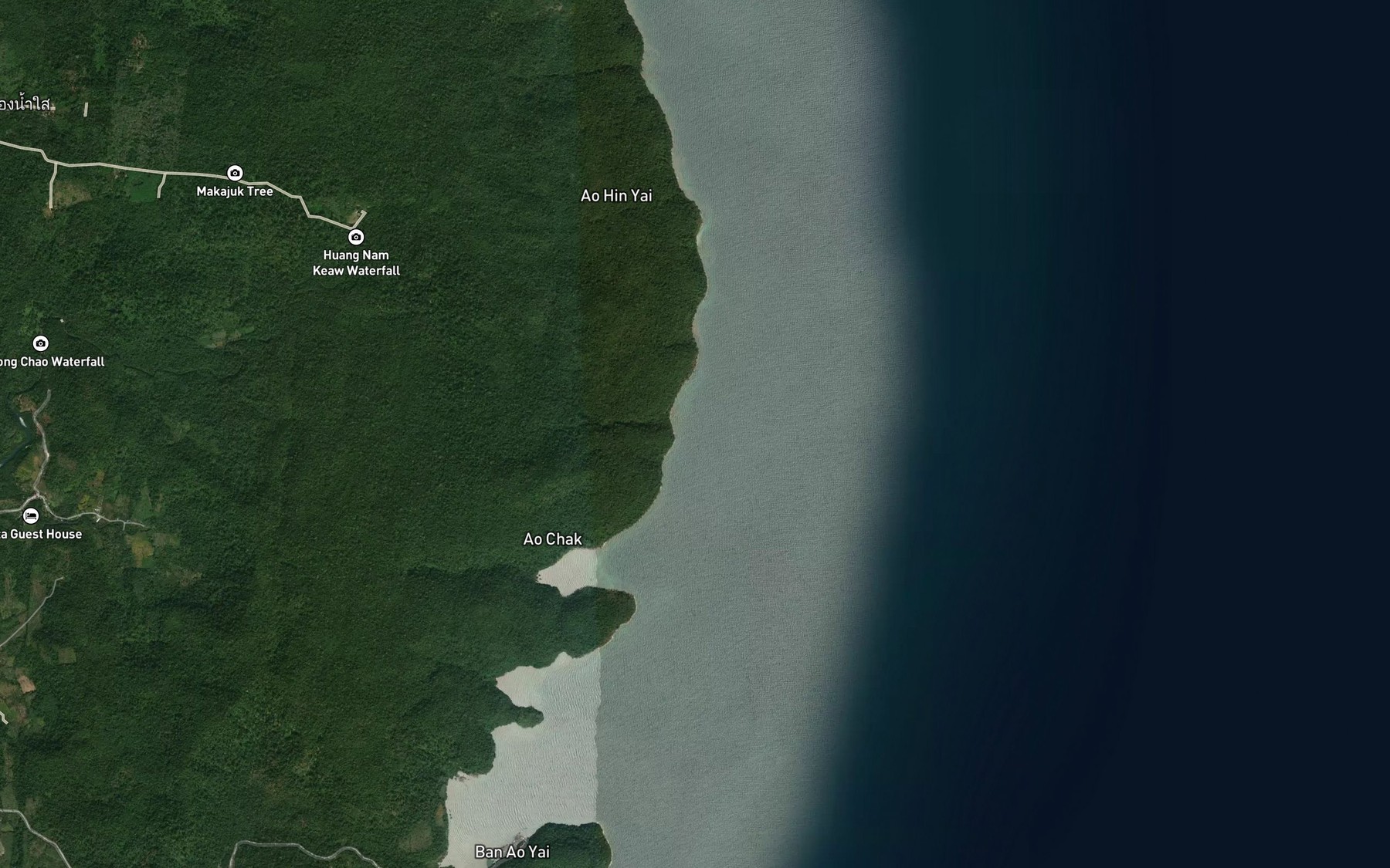 Satellite map of the Ao Sai