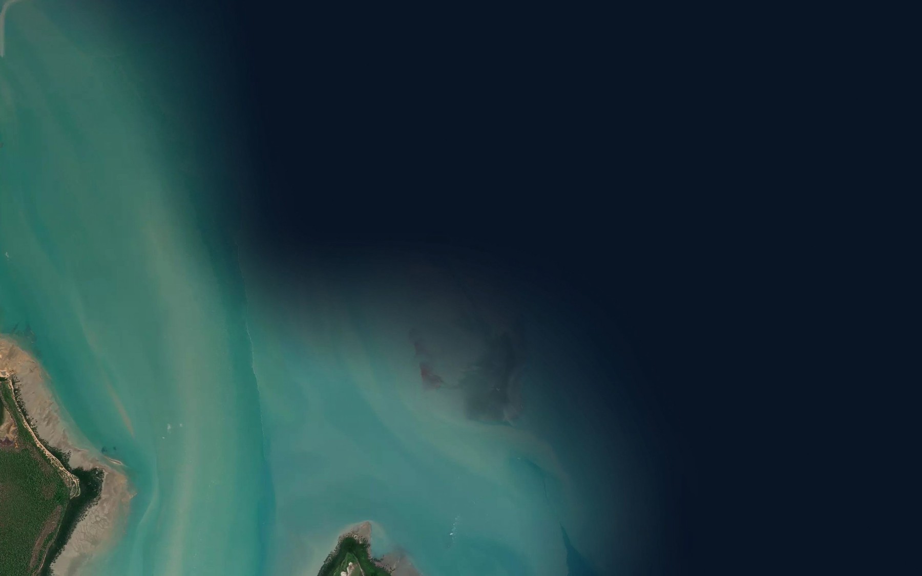 Satellite map of the Elizabeth Reef