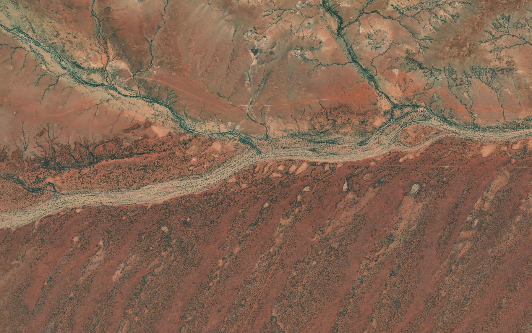 Satellite map of the Algoochinna Creek
