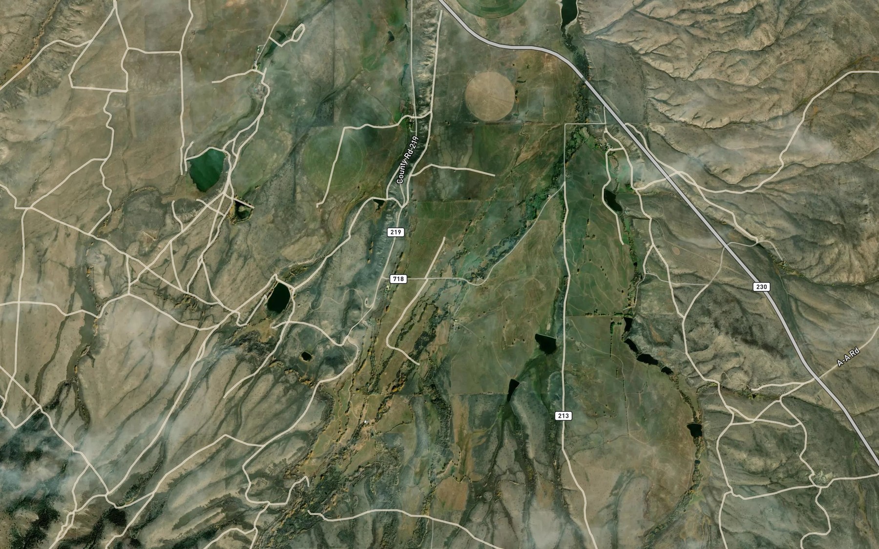 Satellite map of the Crout Ditch Number 2