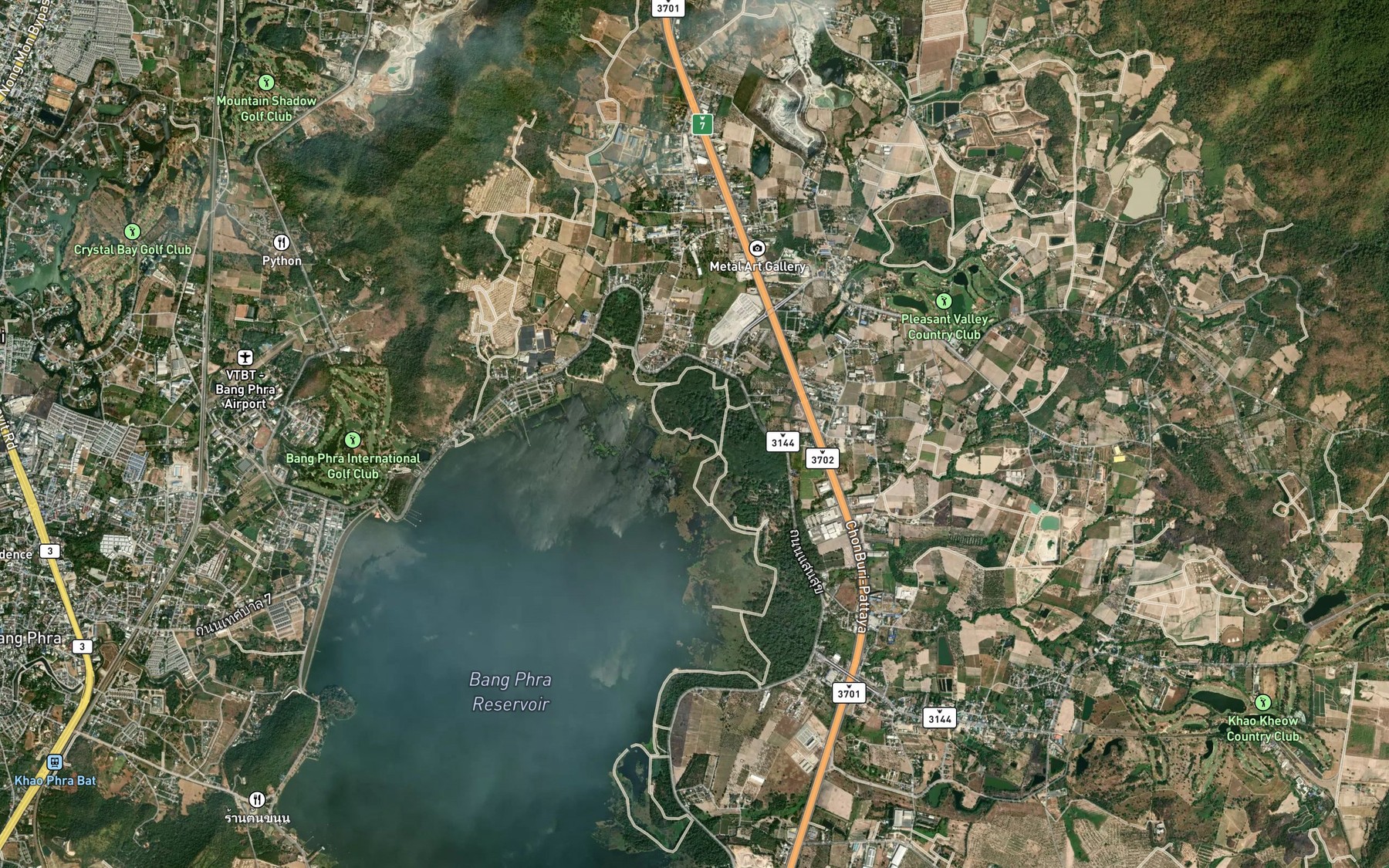 Satellite map of the Huai Song Ton