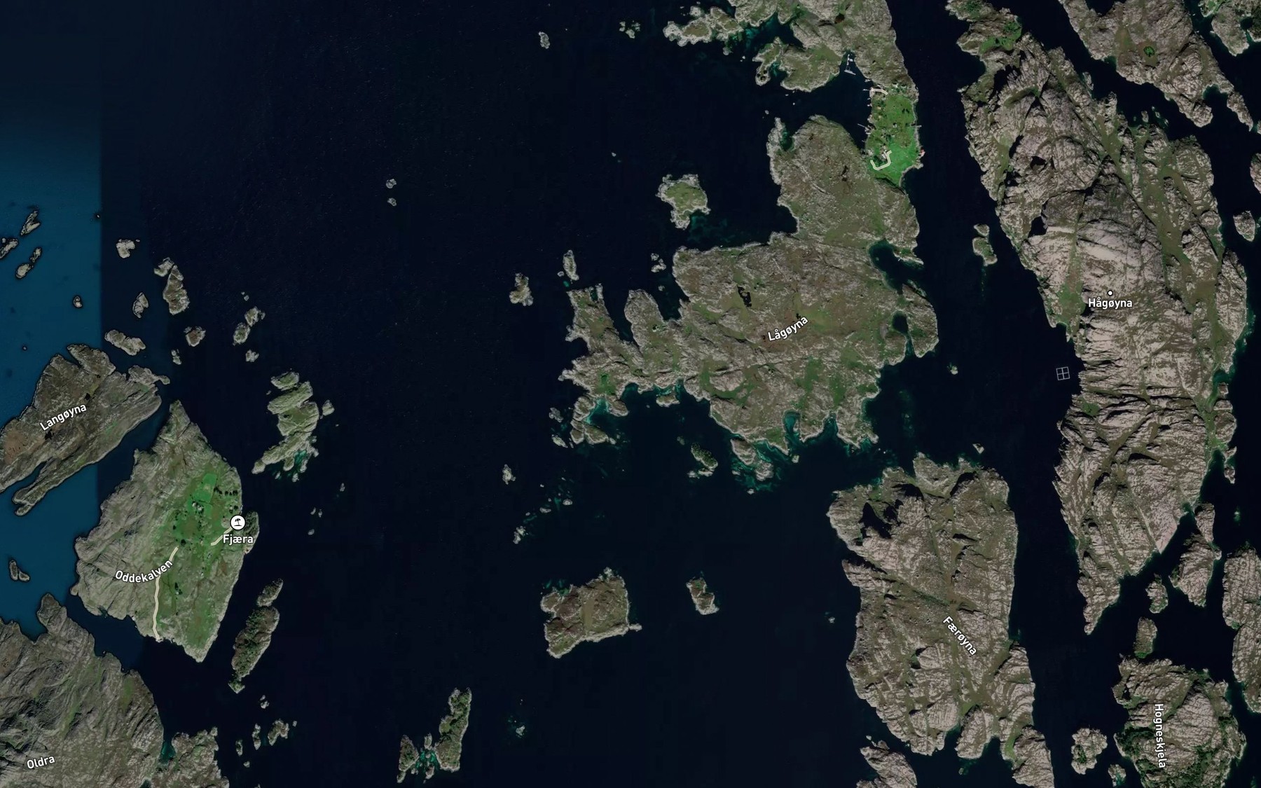 Satellite map of the Indre  Porsnesvika
