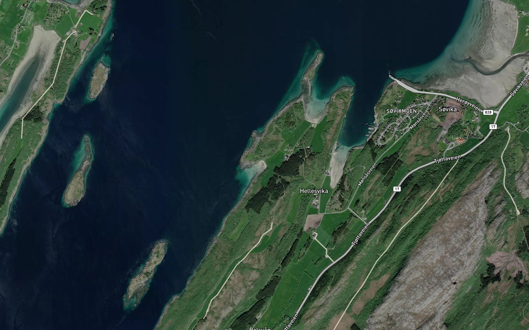 Satellite map of the Vestervika