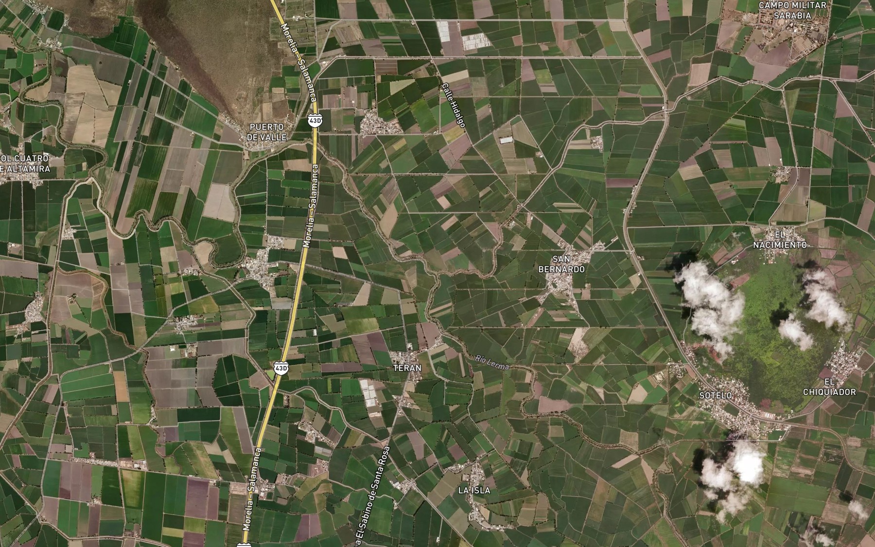 Satellite map of the El Gato