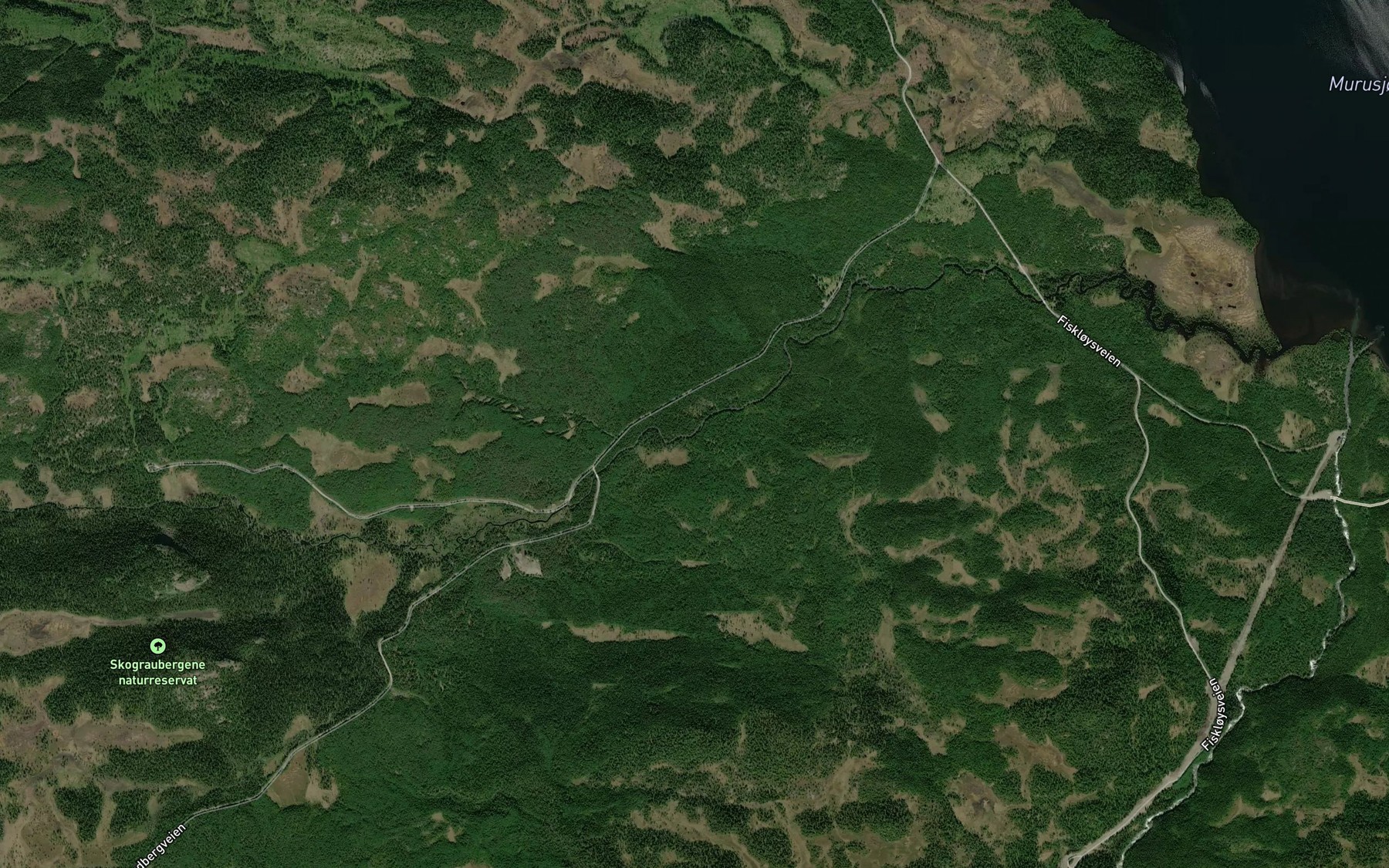 Satellite map of the Murubekken