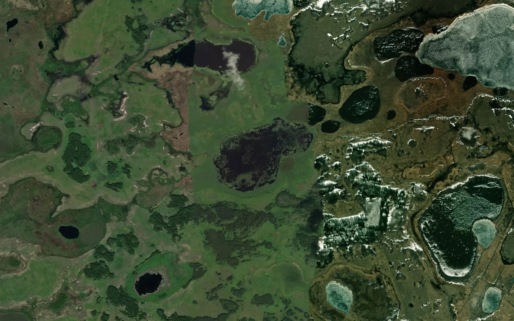 Satellite map of the Ozero Chubunda