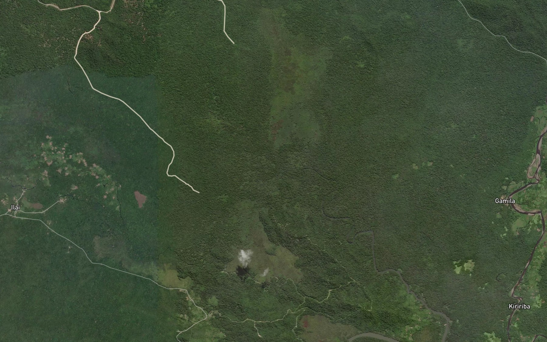 Satellite map of the Mamai River