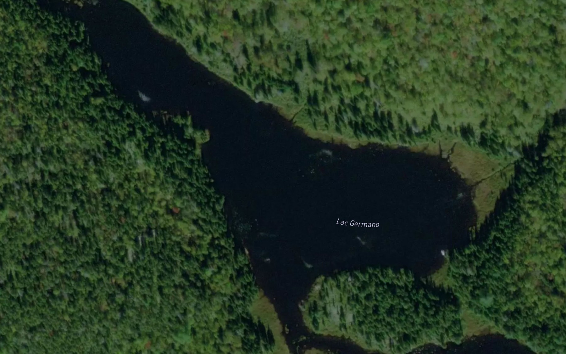 Satellite map of the Lac Germano