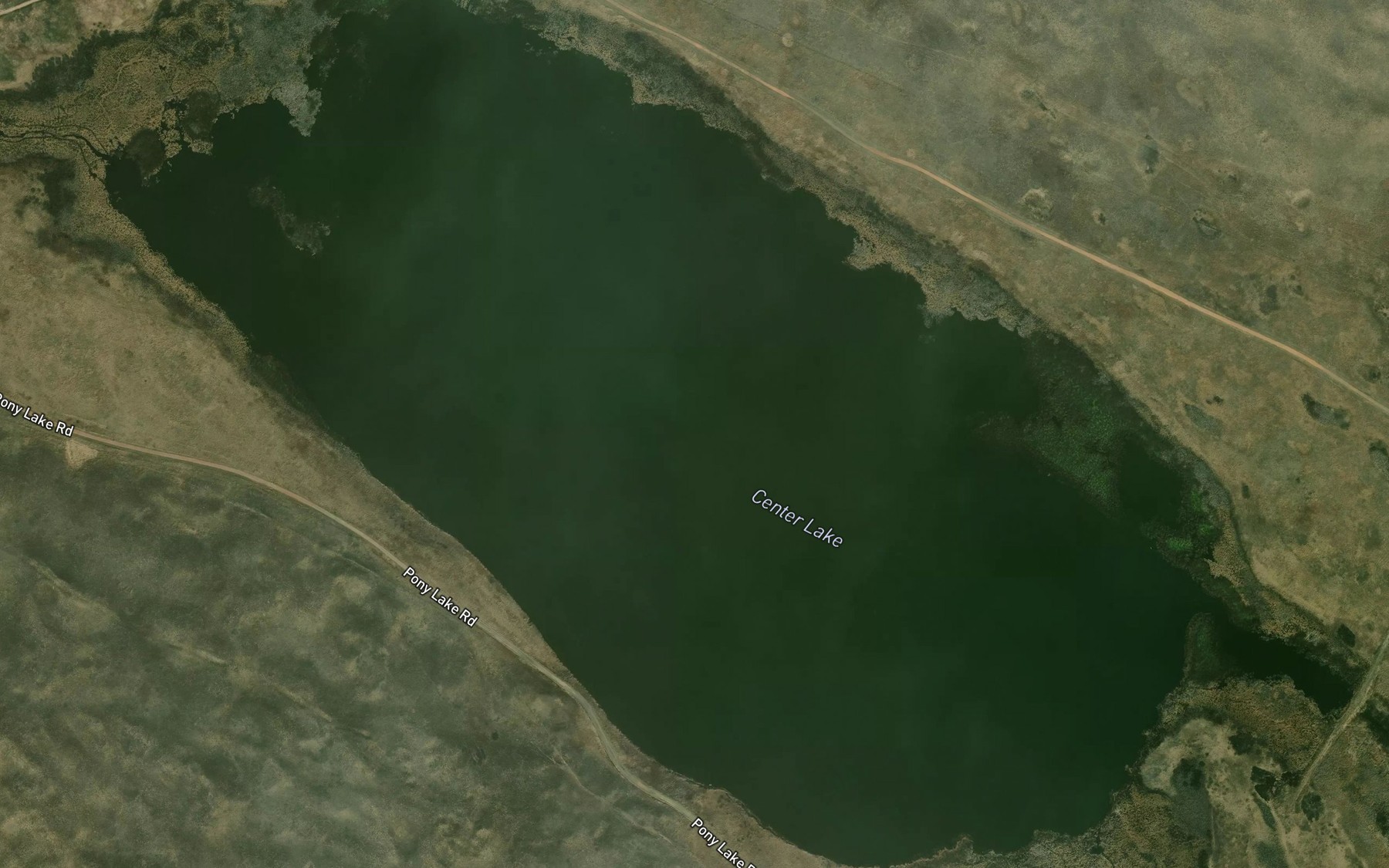 Satellite map of the Center Lake