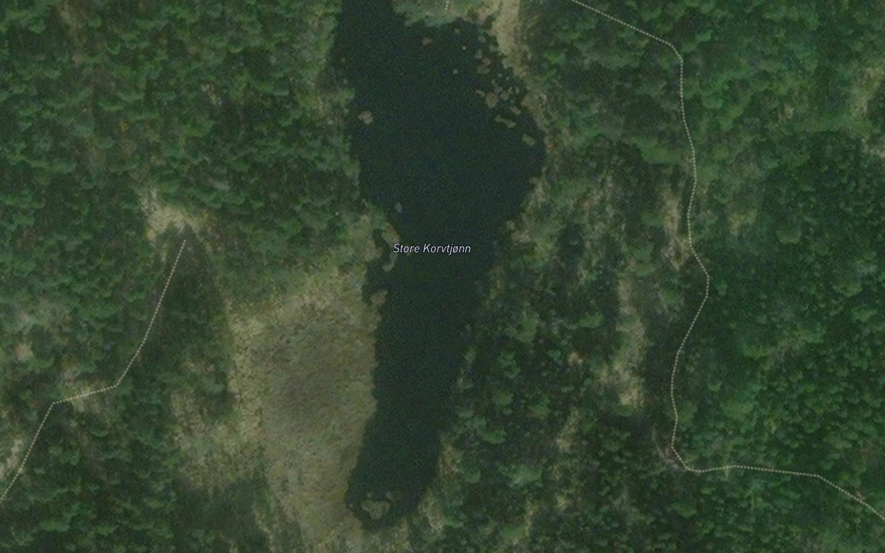 Satellite map of the Store Kurvtjonn