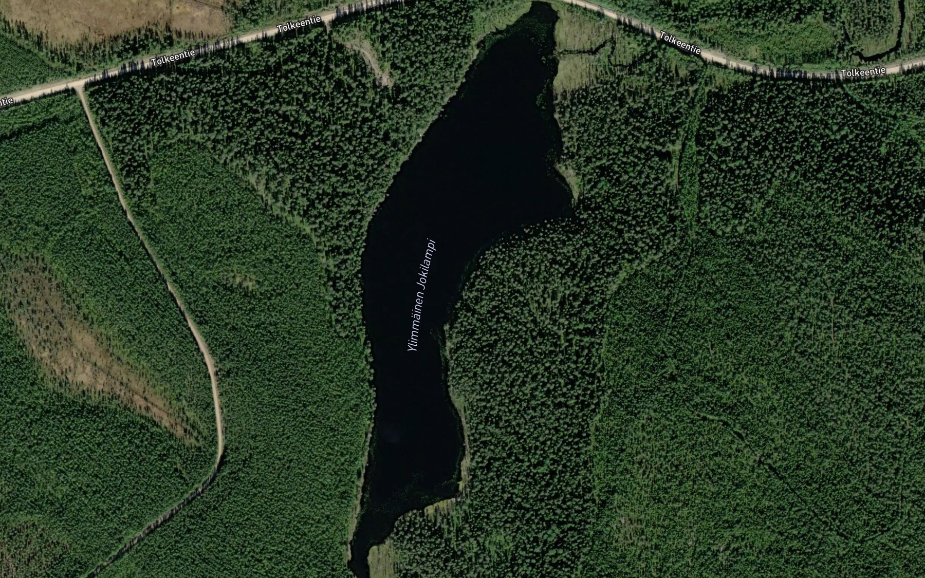 Satellite map of the Ylimmainen Jokilampi