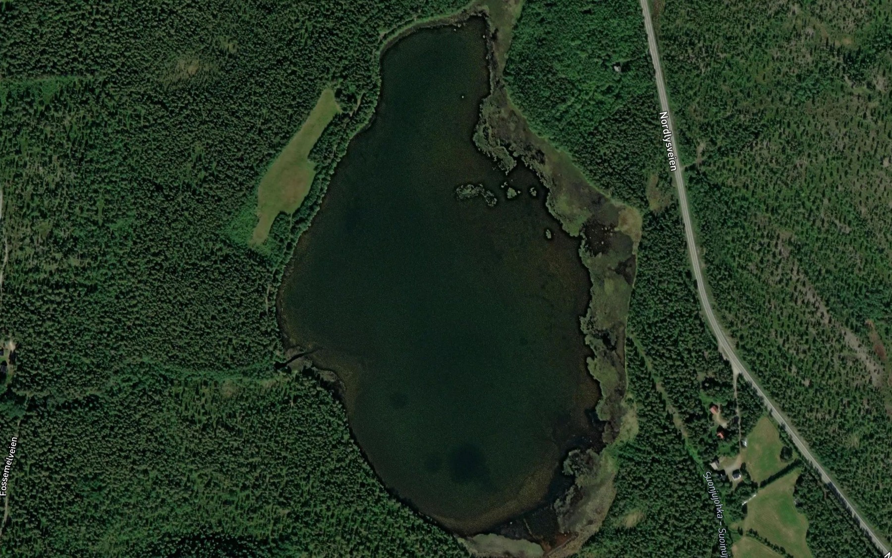 Satellite map of the Alaejaervi