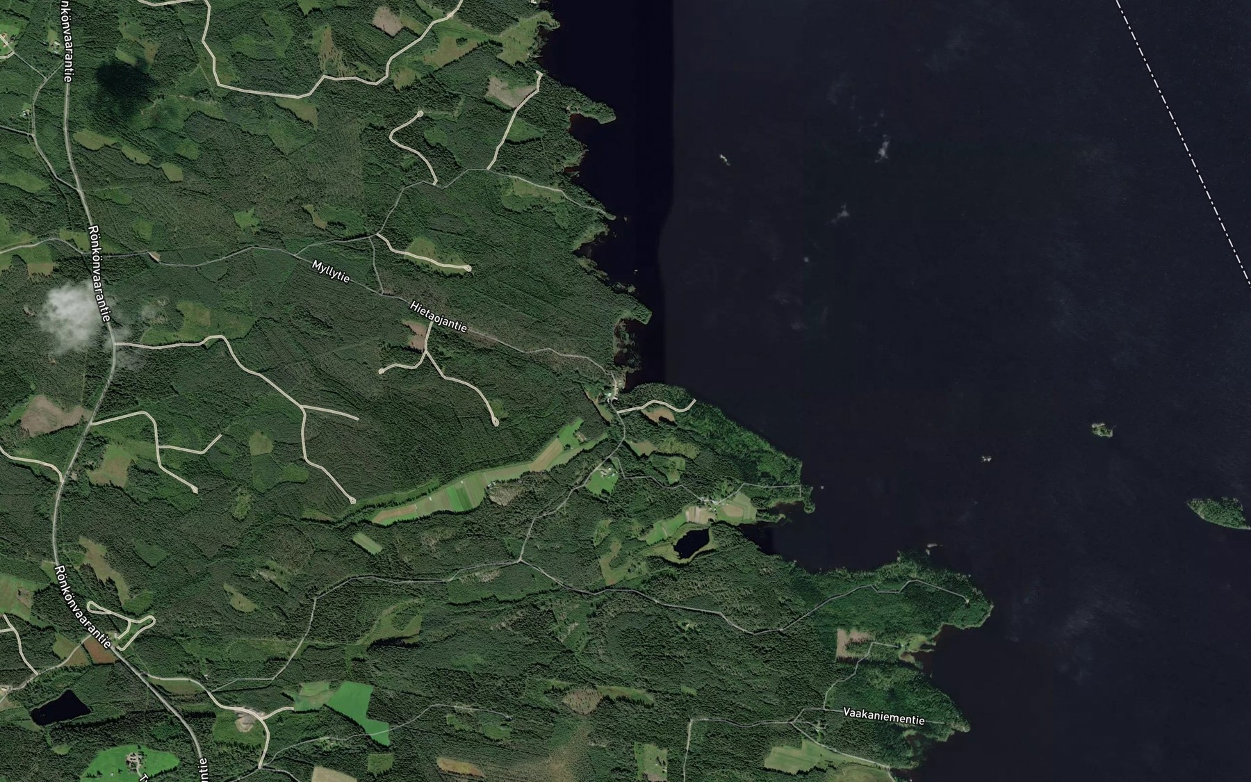 Satellite map of the Hietaoja