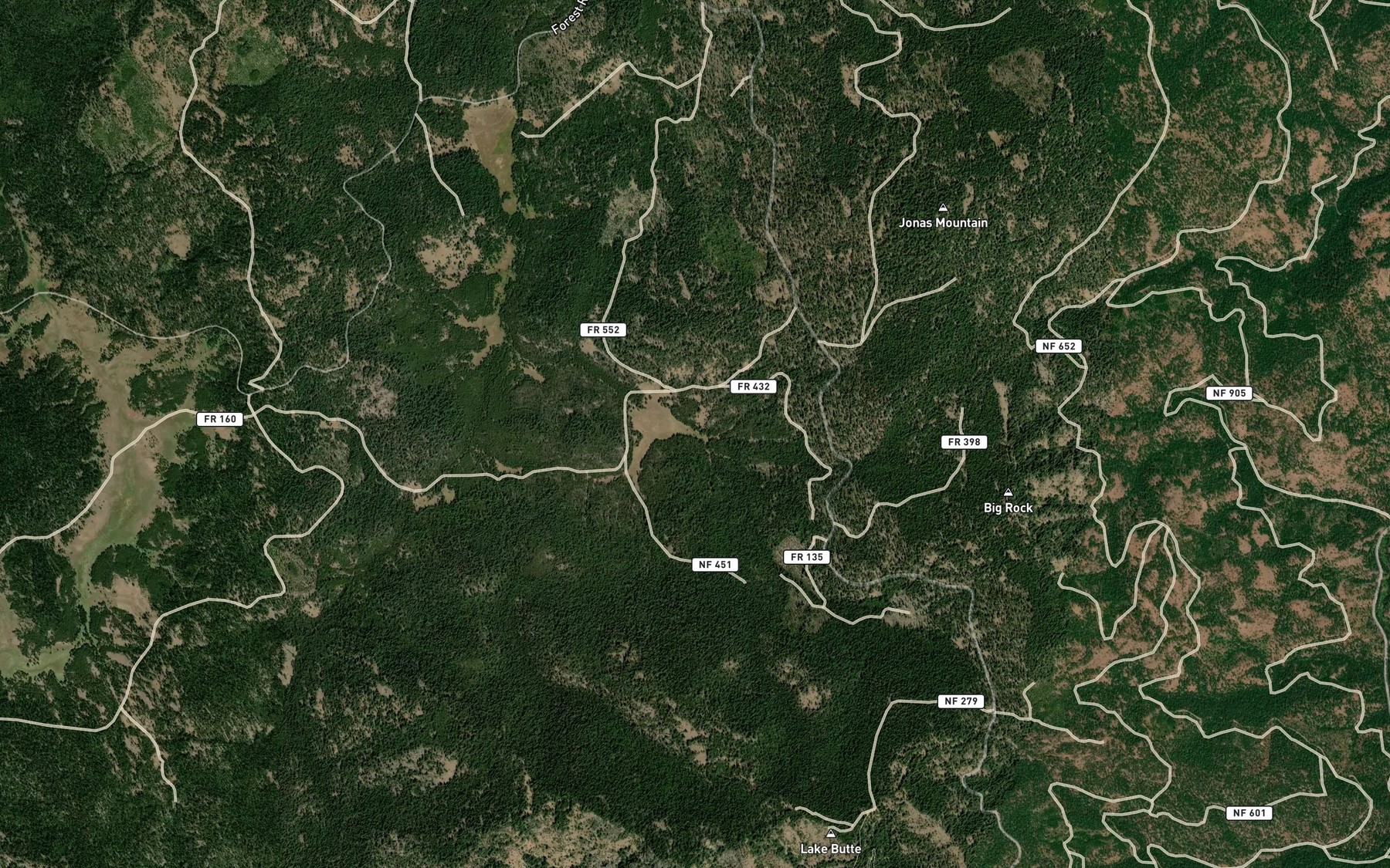 Satellite map of the Hi Yu Spring