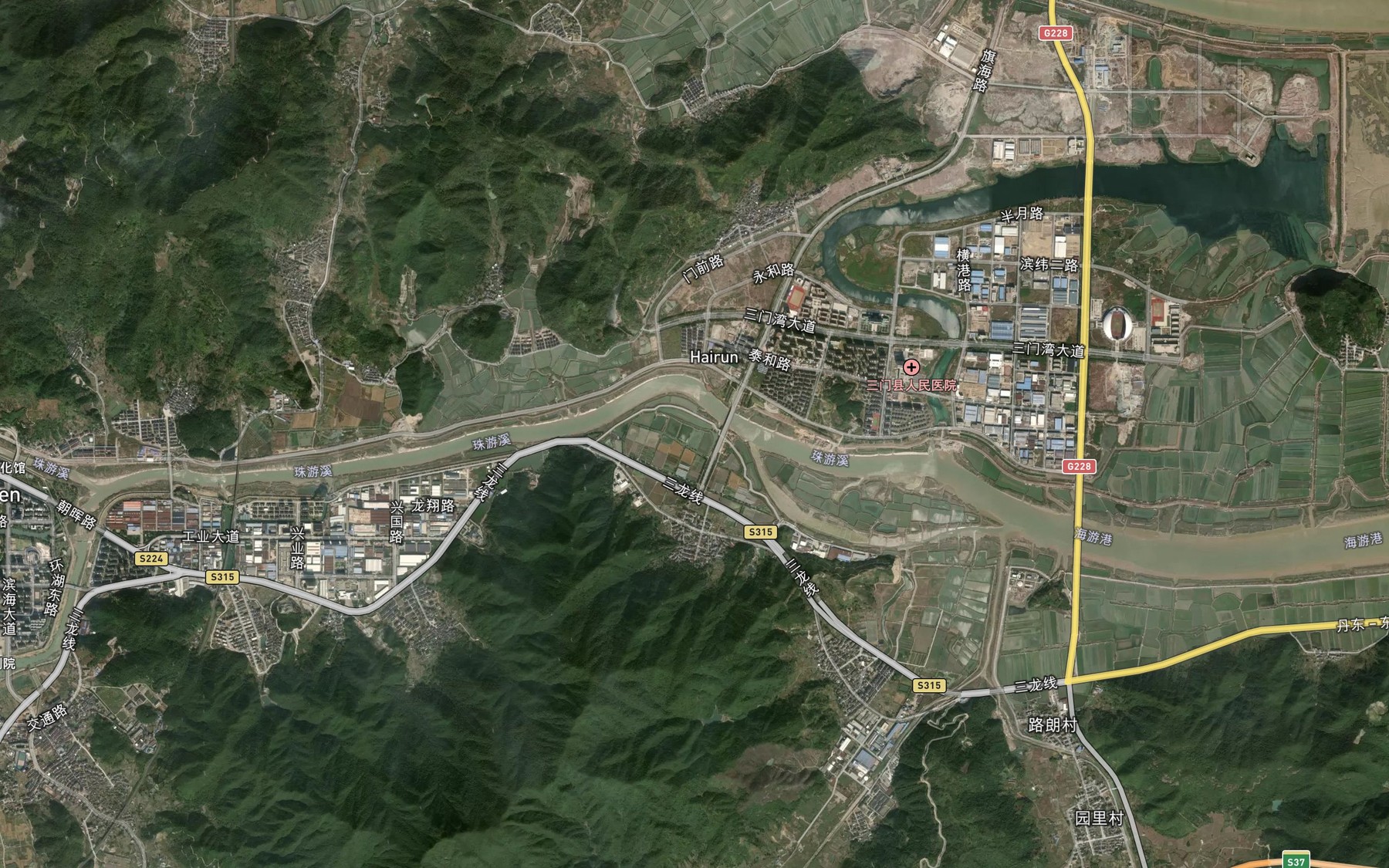 Satellite map of the Haiyou Gang