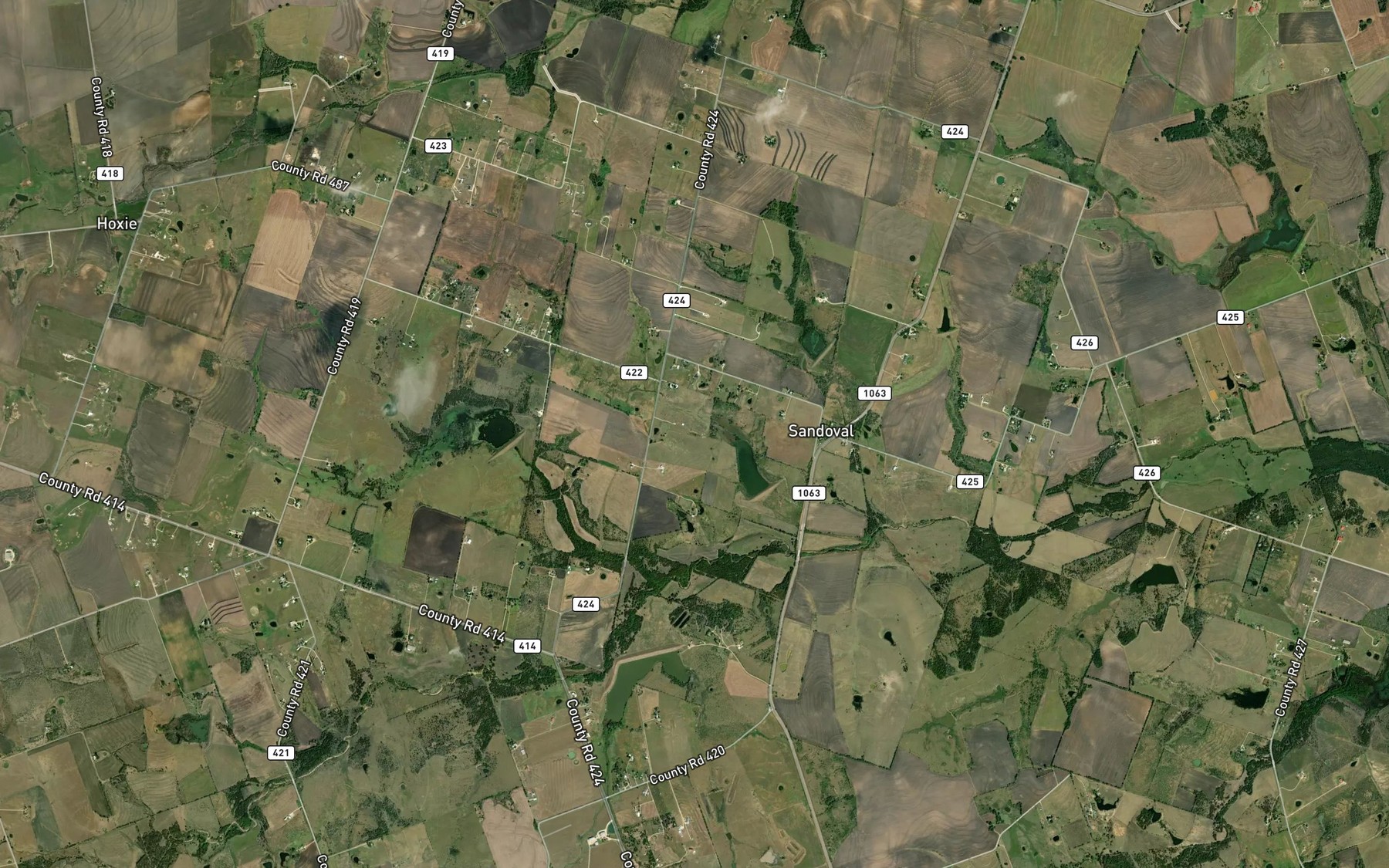 Satellite map of the Soil Conservation Service Site 6 Reservoir