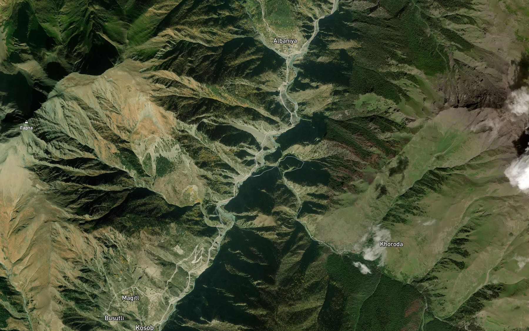 Satellite map of the Khoroda
